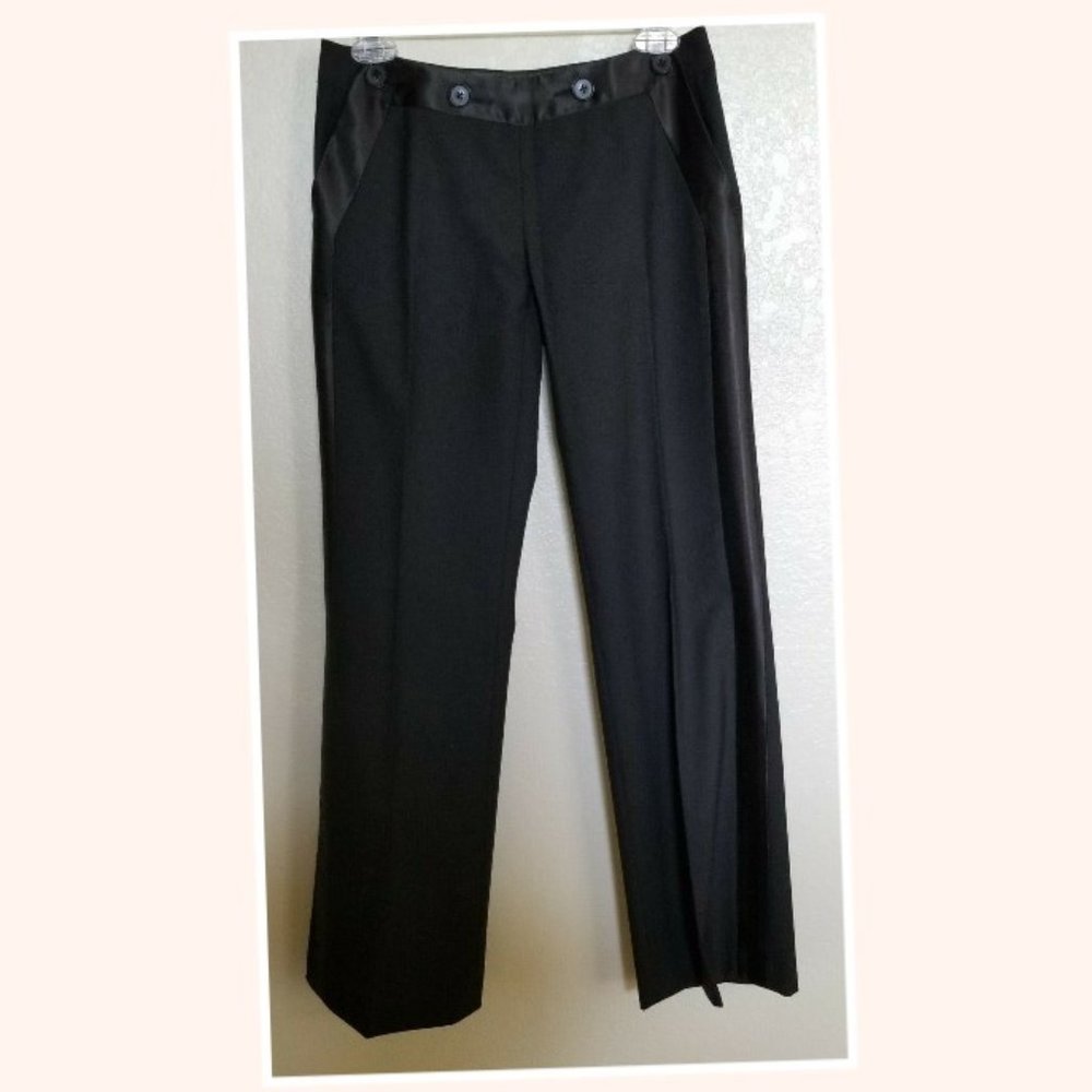 Arden B. Black Sailor Tuxedo Trouser Pants Size 0